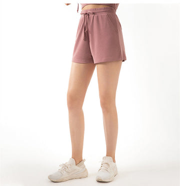 Lace Wide-Leg Running & Yoga Shorts