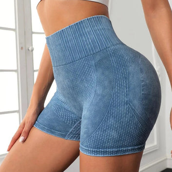 High-Waist Hip-Lifting Fitness Shorts